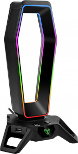 Yenkee RGB fejhallgató állvány USB hub-bal és hangkártyával (YHB 3000)